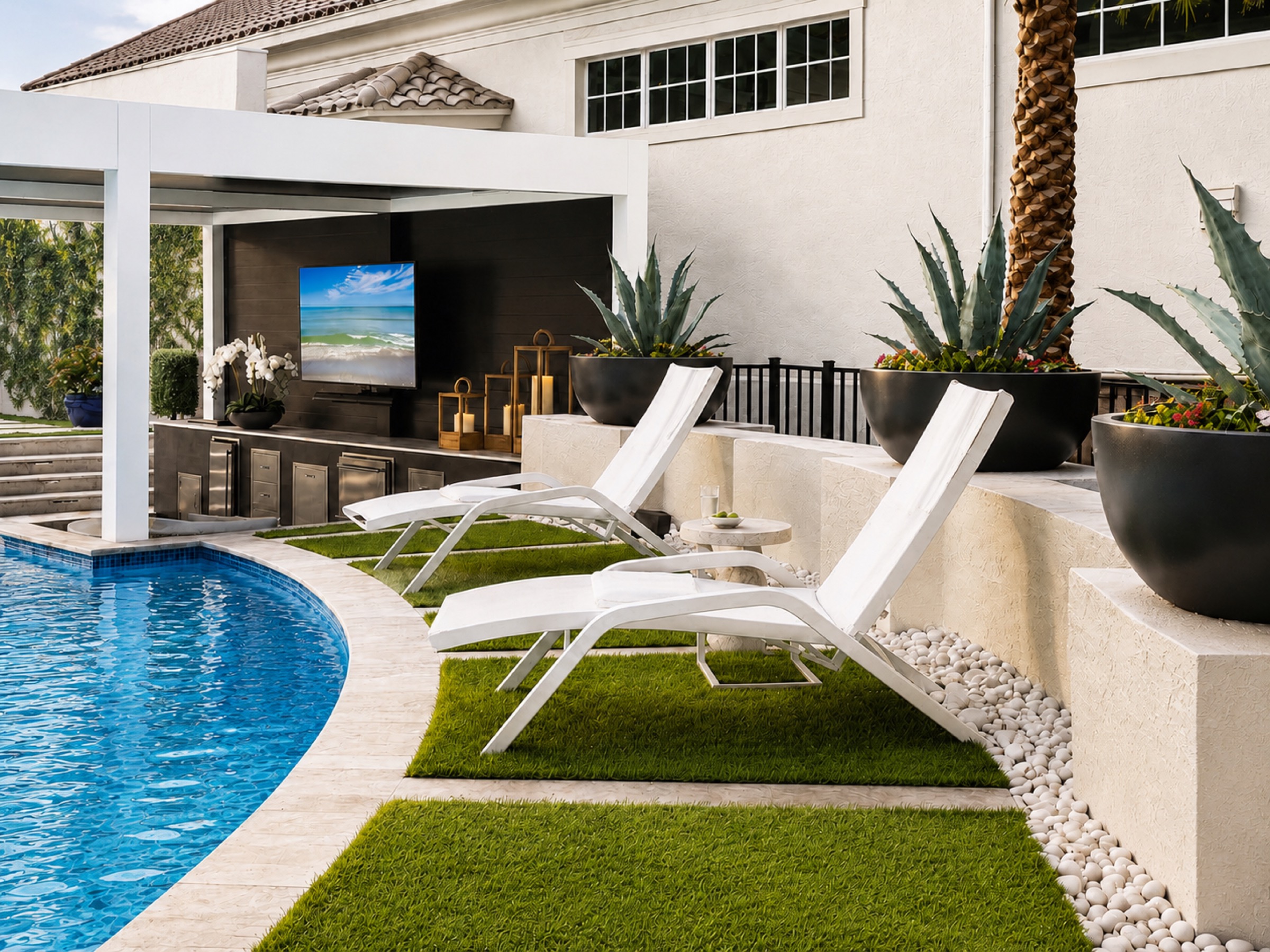 Custom pool design in Naples, Florida